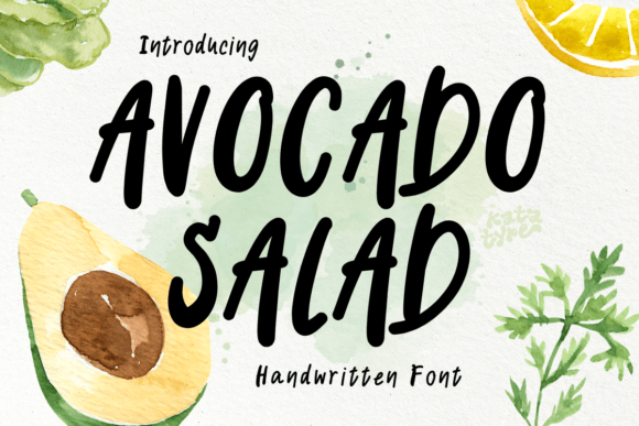 Avocado Salad: A Playful Handwritten Font for Campaigns