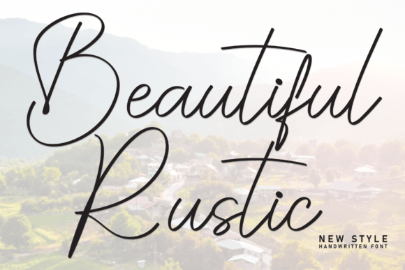 Beautiful Rustic: A Sweet Handwritten Font for Branding
