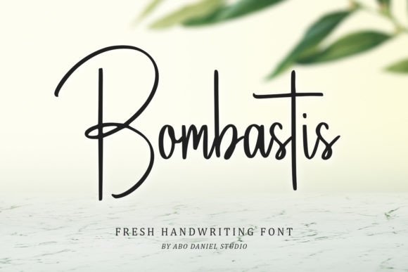 Bombastis: A Fresh Handwriting Font for Crafters and Product Designers