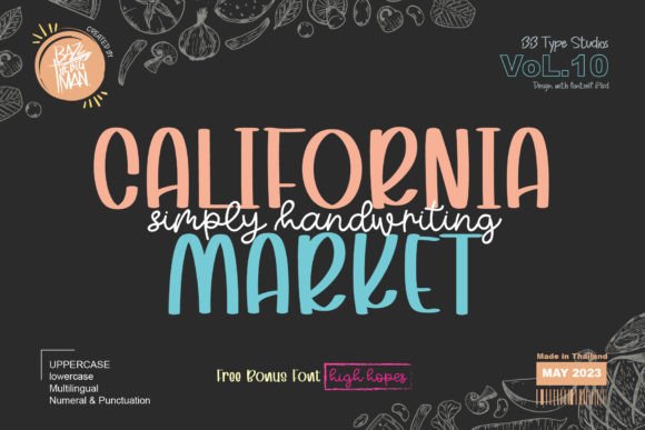 California Market: A Sweet Script Font for Branding