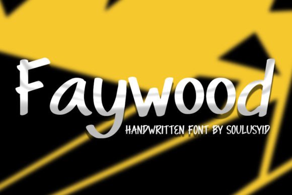 Faywood: A Sweet Handwritten Font for Crafters and Makers
