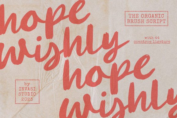 Hopewishly: A Handwritten Brush Font That Elevates Your Maker Brand