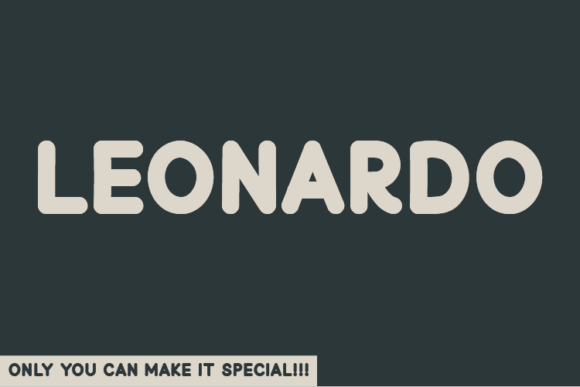 Leonardo: A Natural Handwritten Font for Crafters and Product Designers