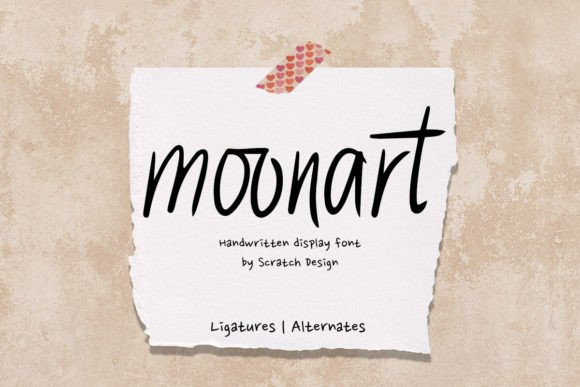 Moonart: A Natural Handwritten Font for Editorial Design