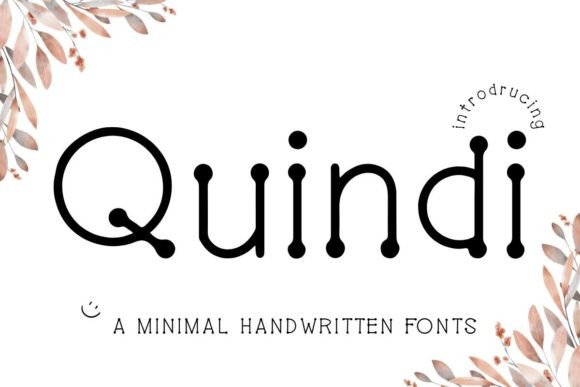 Quindi: A Minimal Handwritten Font for Editorial Design