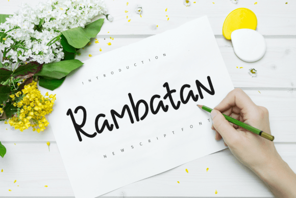 Rambatan: A Sweet Handwritten Font for Creative Campaigns
