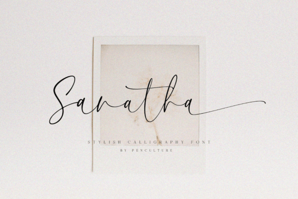 Sanatha: A Stylish Calligraphy Font for Editorial Design