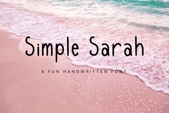 Simple Sarah: A Handwritten Font for Personalized Editorial Design