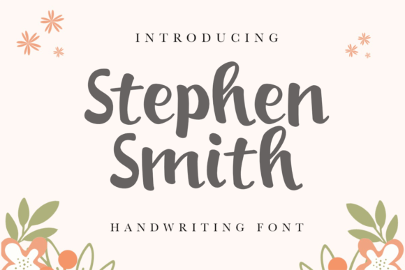 Stephen Smith: A Natural Handwritten Typeface