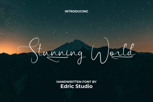Stunning World: A Classy Handwritten Font for Campaigns