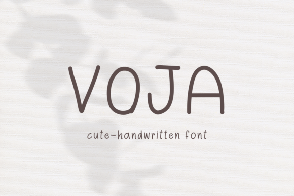Voja: A Sweet Handwritten Font for Branding