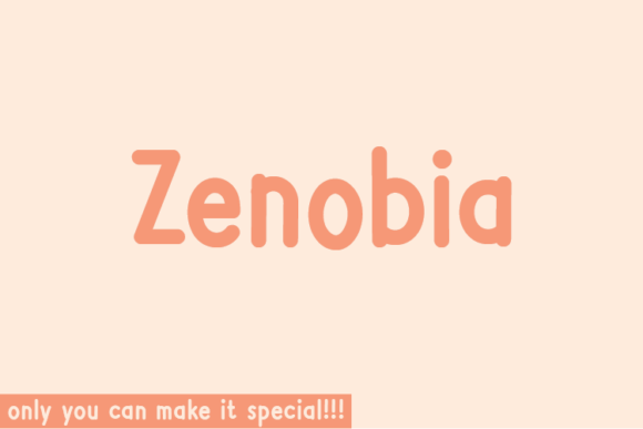 Zenobia: A Natural Handwritten Font for Authentic Branding